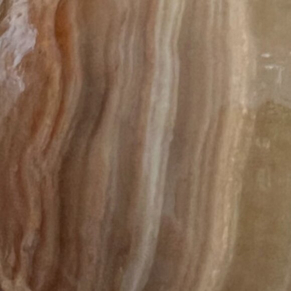 Vtg 1974 Hand-carved Natural Banded Jasper Mushroom Browns and Tans Freestanding - Picture 10 of 15